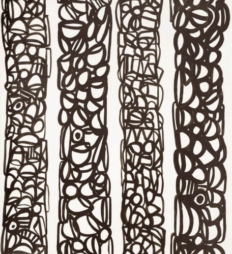 Tapeta abstrakcyjne pasy Pierre Frey FP566001 Totem Les Dessins 4