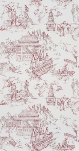 Tapeta Toile de Jouy Pierre Frey FP581002 Le Printemps Du Mekong Les Dessins 4
