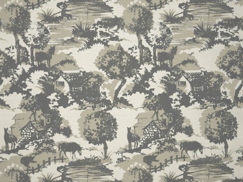 Tapeta tekstylna z krajobrazem wsi Pierre Frey FP945003 Mortagne Les Dessins 6