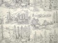 Tapeta krajobraz lasów i gór Pierre Frey FP949001 Caribou Les Dessins 6