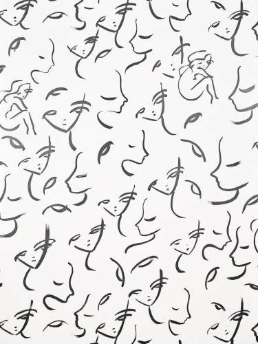 Tapeta twarze Pierre Frey FP956001 Gabrielle Les Dessins 6
