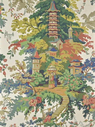 Tapeta naturalna japońskie ogrody Pierre Frey FP965001 Jardins Japonais Les Dessins 6