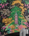 Tapeta naturalna japońskie ogrody Pierre Frey FP965001 Jardins Japonais Les Dessins 6