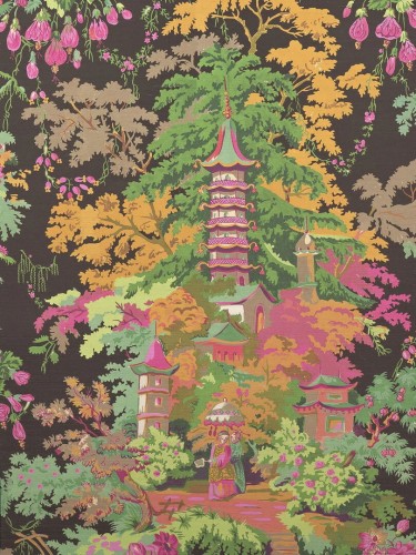 Tapeta naturalna japońskie ogrody Pierre Frey FP965002 Jardins Japonais Les Dessins 6