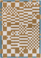 Dywan geometryczny Louis De Poortere 9338 CHESS HONEY