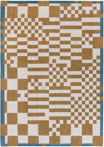 Dywan geometryczny Louis De Poortere 9338 CHESS HONEY