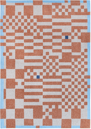 Dywan geometryczny Louis De Poortere 9341 CHESS NUDE