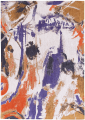 Dywan abstrakcyjny Louis De Poortere 9342 FRESQUE PURPLE GAME