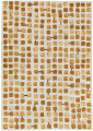Dywan geometryczny drobne kwadraty Louis De Poortere 9346 COBBLESTONE PEACH PARTY