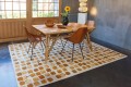 Dywan geometryczny drobne kwadraty Louis De Poortere 9346 COBBLESTONE PEACH PARTY