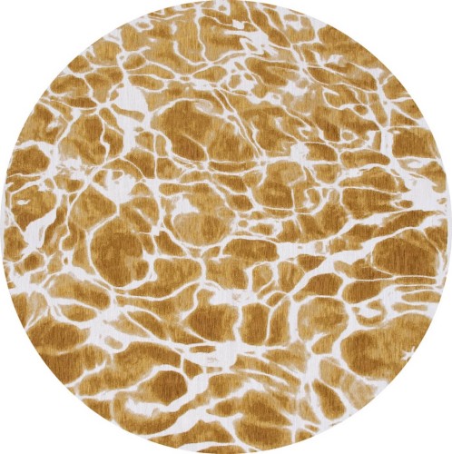 Dywan abstrakcyjny marmur Louis De Poortere 9349 SWIM SAFFRON ROUND