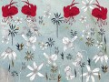 Fototapeta kwiaty i sowa Wall&Deco WDDD2401 Daydream Contemporary 2024