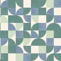 Tapeta geometryczna retro Caselio GNL2 105360690 Happiness Green Life 2