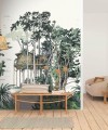 Mural krajobraz lasu z chatką Caselio GNL2 105420404 L The Garden Shed Vert Green Life 2