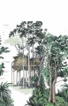 Mural krajobraz lasu z chatką Caselio GNL2 105420404 L The Garden Shed Vert Green Life 2