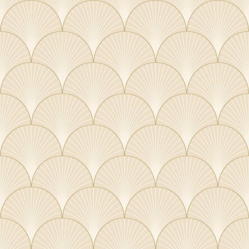Tapeta wachlarze art-deco Caselio ELC 105260010 Prosperity Elegance