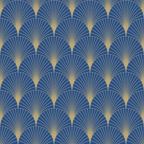 Tapeta wachlarze art-deco Caselio ELC 105266021 Prosperity Elegance