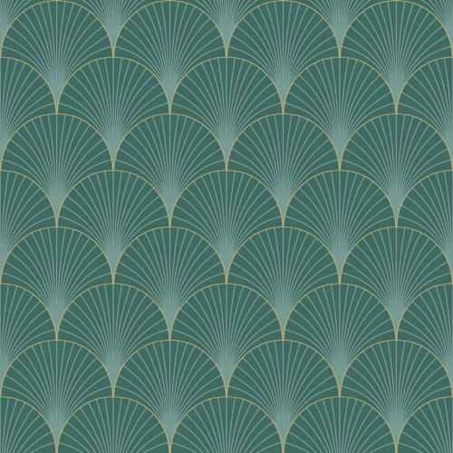 Tapeta wachlarze art-deco Caselio ELC 105267129 Prosperity Elegance