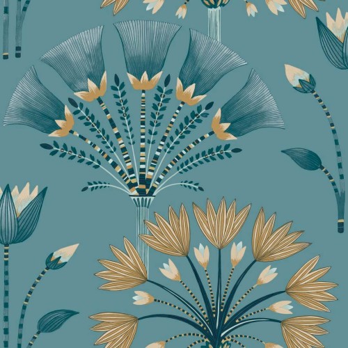 Tapeta roślinna w stylu art-deco Caselio ELC 105276012 Majestic Elegance