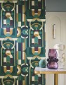 Tapeta geometryczna jak witraż Casamance 76250304 Vitrail Faubourg des Lumieres