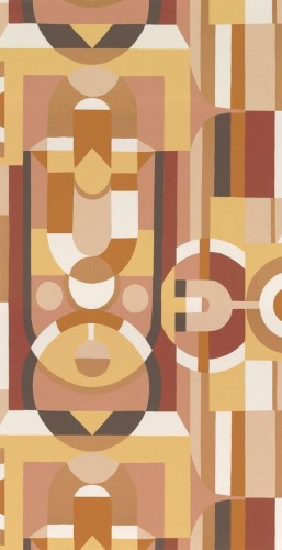 Tapeta geometryczna jak witraż Casamance 76250406 Vitrail Faubourg des Lumieres