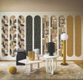 Tapeta geometryczna jak witraż Casamance 76250508 Vitrail Faubourg des Lumieres
