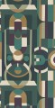 Tapeta geometryczna jak witraż Casamance 76250610 Vitrail Faubourg des Lumieres