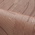 Tapeta metaliczne linie Casamance 76282242 Porte Doree Faubourg des Lumieres - 106 cm szer.