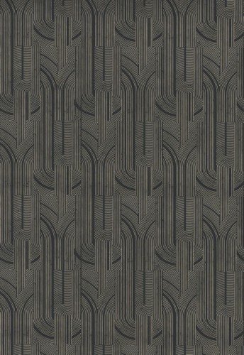 Tapeta metaliczne linie Casamance 76282344 Porte Doree Faubourg des Lumieres - 106 cm szer.