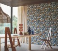 Tapeta rośliny i ptaki Casamance 76300100 Tehuana Casa Azul