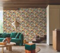 Tapeta rośliny i ptaki Casamance 76300202 Tehuana Casa Azul