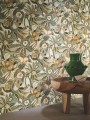 Tapeta rośliny i ptaki Casamance 76300406 Tehuana Casa Azul