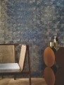 Tapeta metaliczna w stylizowane liście Casamance 76522752 Songket Nature Precieuse – Textures