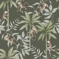 Tapeta małpki i palmy Newbie II 6935 Jungle Friends