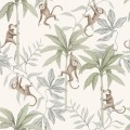 Tapeta małpki i palmy Newbie II 6936 Jungle Friends
