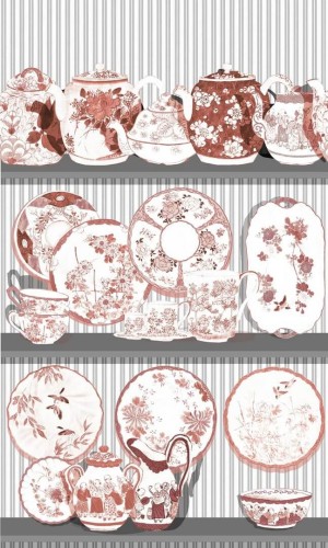 Tapeta chińska porcelana Gastón y Daniela GDW-5769-003 Tea Time Serendipia