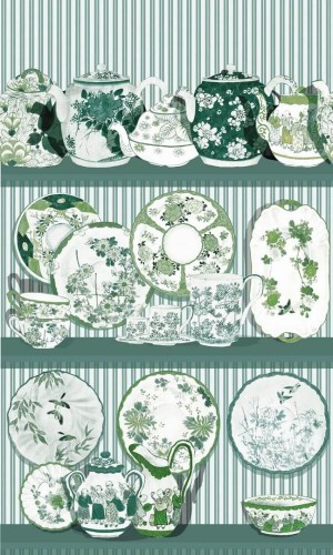 Tapeta chińska porcelana Gastón y Daniela GDW-5769-004 Tea Time Serendipia