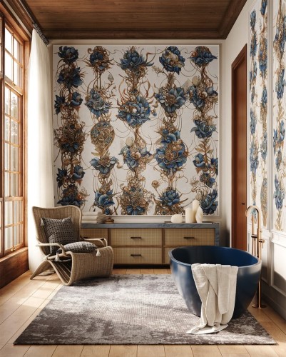 Fototapeta kwietny ornament Wonderwall Bizzaria 35063103