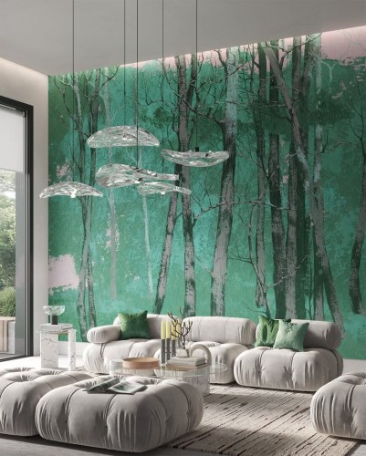 Fototapeta artystyczny las Wonderwall Firen 35063008