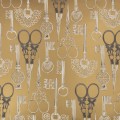 Tapeta klucze Romo W451/04 Roxanne Temperley London złota