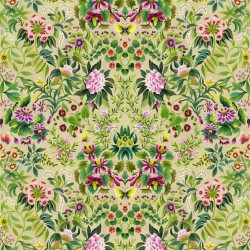 Tkanina bawełniana z botanicznym wzorem Designers Guild FDG3077/01 Damask Ikebana