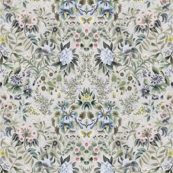 Tkanina bawełniana z botanicznym wzorem Designers Guild FDG3077/04 Damask Ikebana