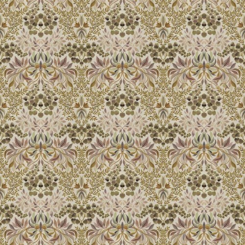 Tkanina bawełniana z roślinnym ornamentem Designers Guild FDG3079/02 Karakusa Ikebana