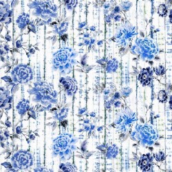 Tkanina bawełniana w kwiaty Designers Guild FDG3081/01 Kyoto Flower Ikebana