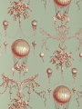 Tapeta balony w stylu toile de jouy Pierre Frey BP300004 Roziere - Fond Uni Collection Anniversaire 1823-2023