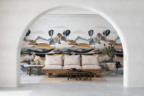 Mural abstrakcyjny krajobraz Casamance 75933670 Le Bassin Panoramas 3