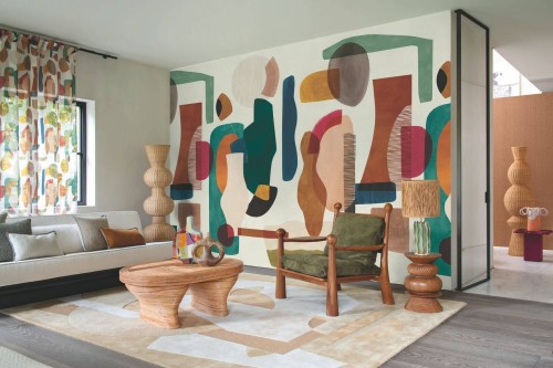 Mural geometryczny abstrakcyjny Casamance 76350304 Audria Panoramas 3