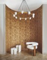 Tapeta tekstylna geometryczna 3D welur Casamance 71490232 Arcane