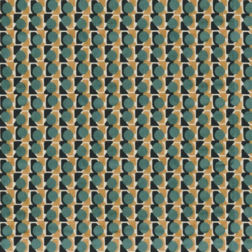 Tkanina obiciowa z geometrycznym wzorem Camengo 35510320 Capsule Boomerang