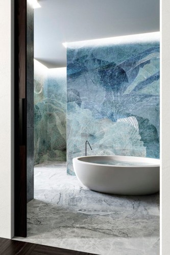 Fototapeta akwarelowe liście TapLab 553_001 BAUBAB Collection 24